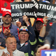 In this May 5, 2016 photo, Coal miners wave signs as Republican presidential candidate Donald Trump speaks during a rally in Charleston, W.Va. Trump's election could signal the end of many of President Barack Obama's signature environmental initiatives. Trump has said he loathes regulation and wants to use more coal and expand offshore drilling and hydraulic fracturing.